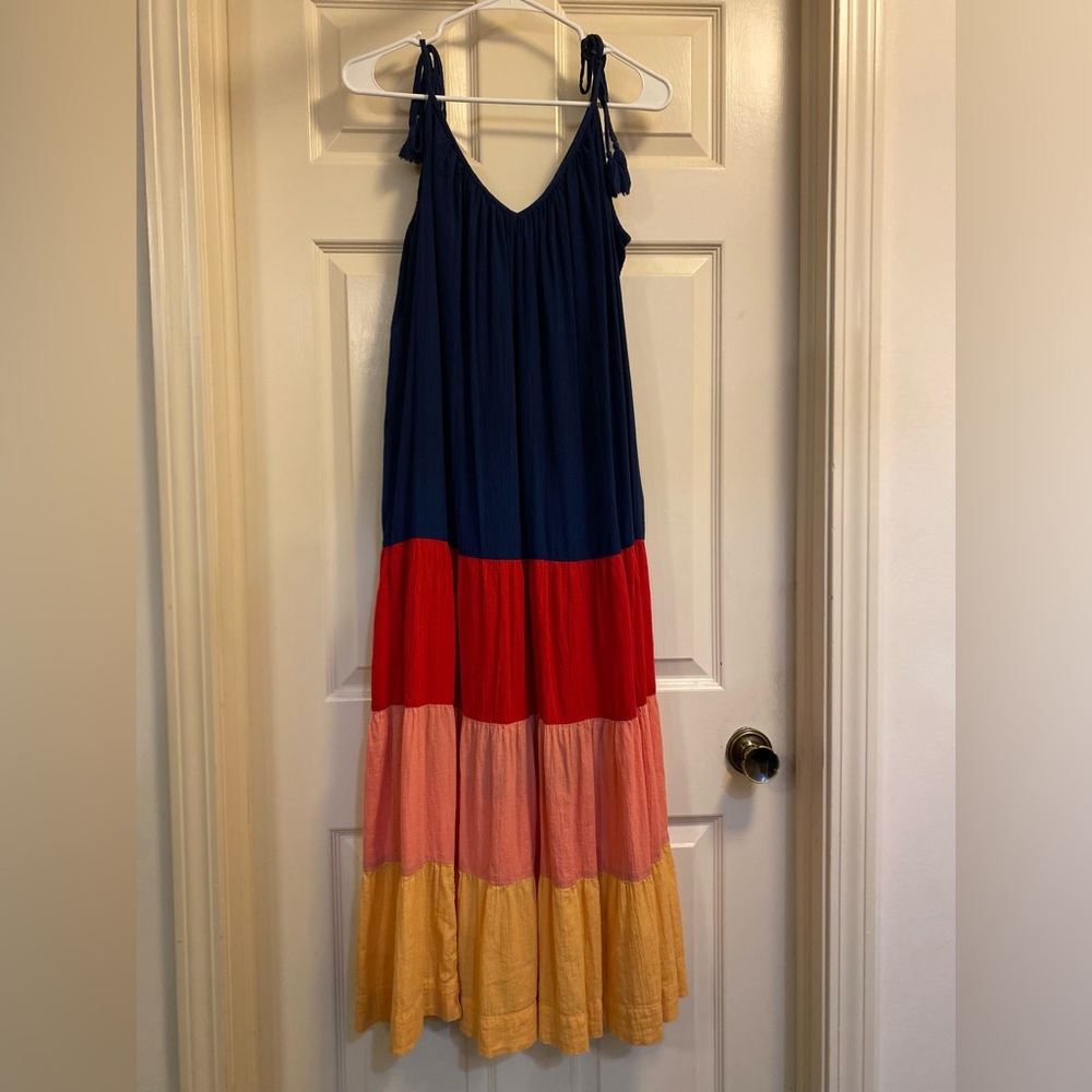 Old Navy Colorful Tiered Women’s Summer Dress size Medium - Picture 2 of 10